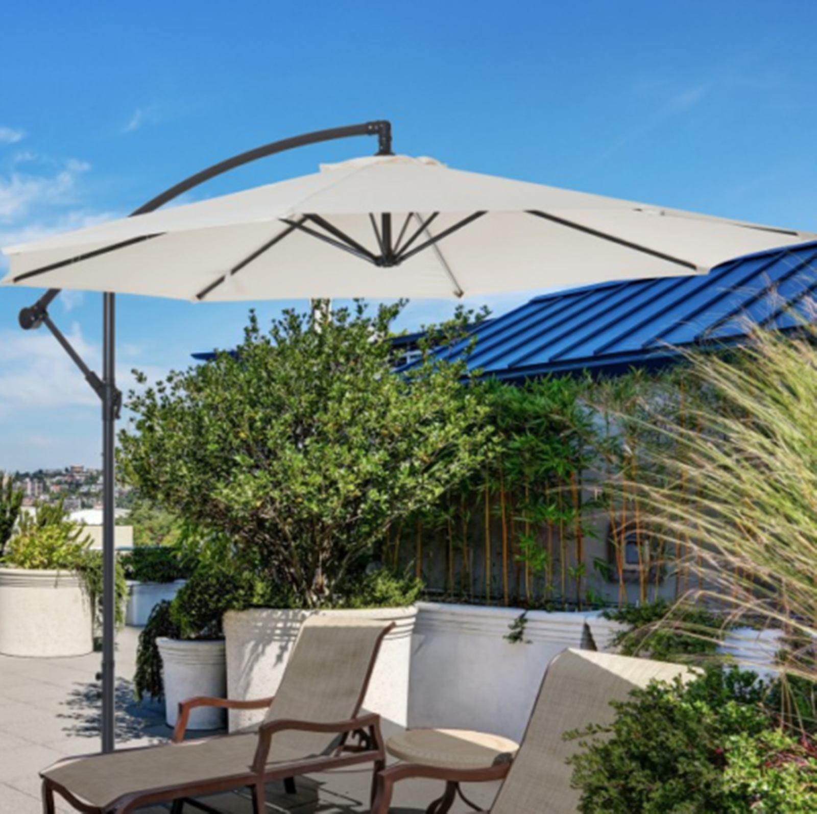 Extra Large Garden Tall Parasol Outdoor Lawn Patio Sun Umbrella