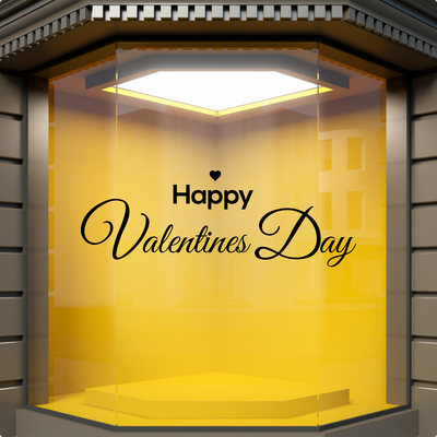Happy Valentines Day Display Shop Window Love Decorations Decals Stickers A395