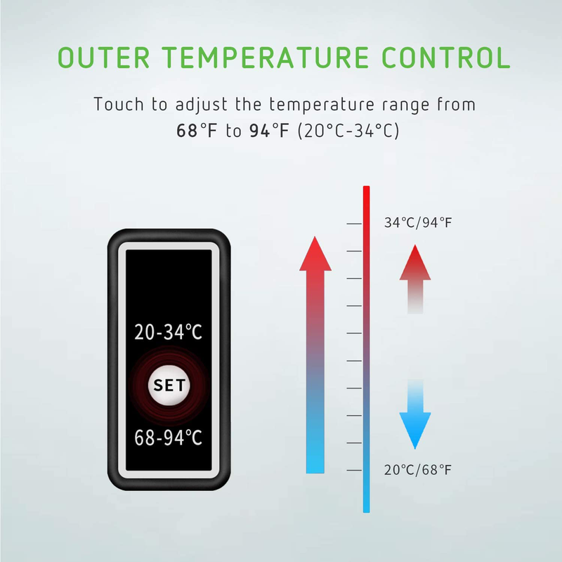 AQUARIUM HEATER SUBMERSIBLE Titanium with Intelligent LED 