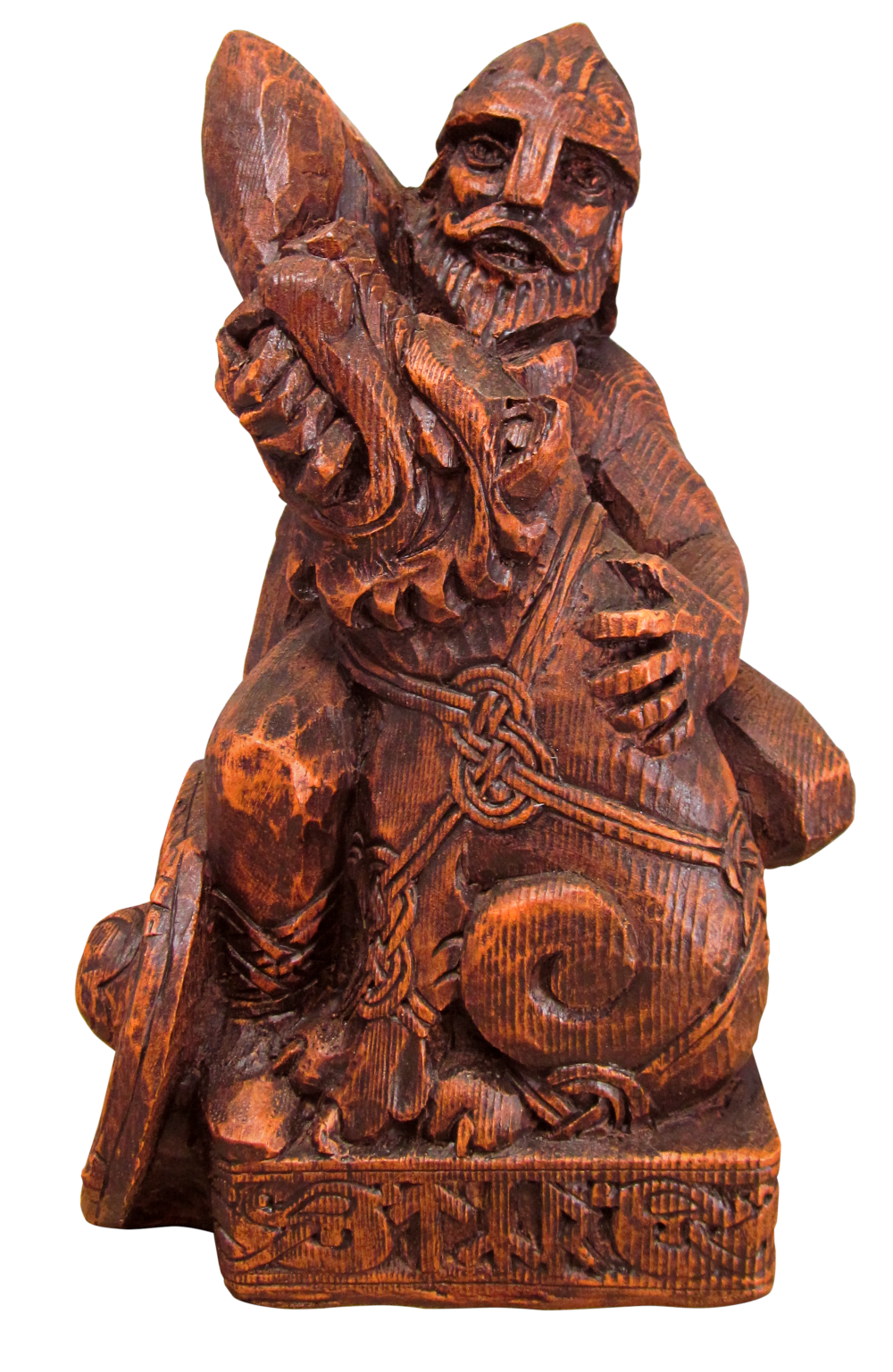 SEATED TYR STATUE Norse Viking God Figure Dryad Design Asatru Rune