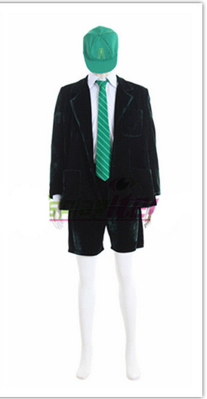School Boy Angus Young AC//DC School Boy Costume Fancy Dress Party Outfit