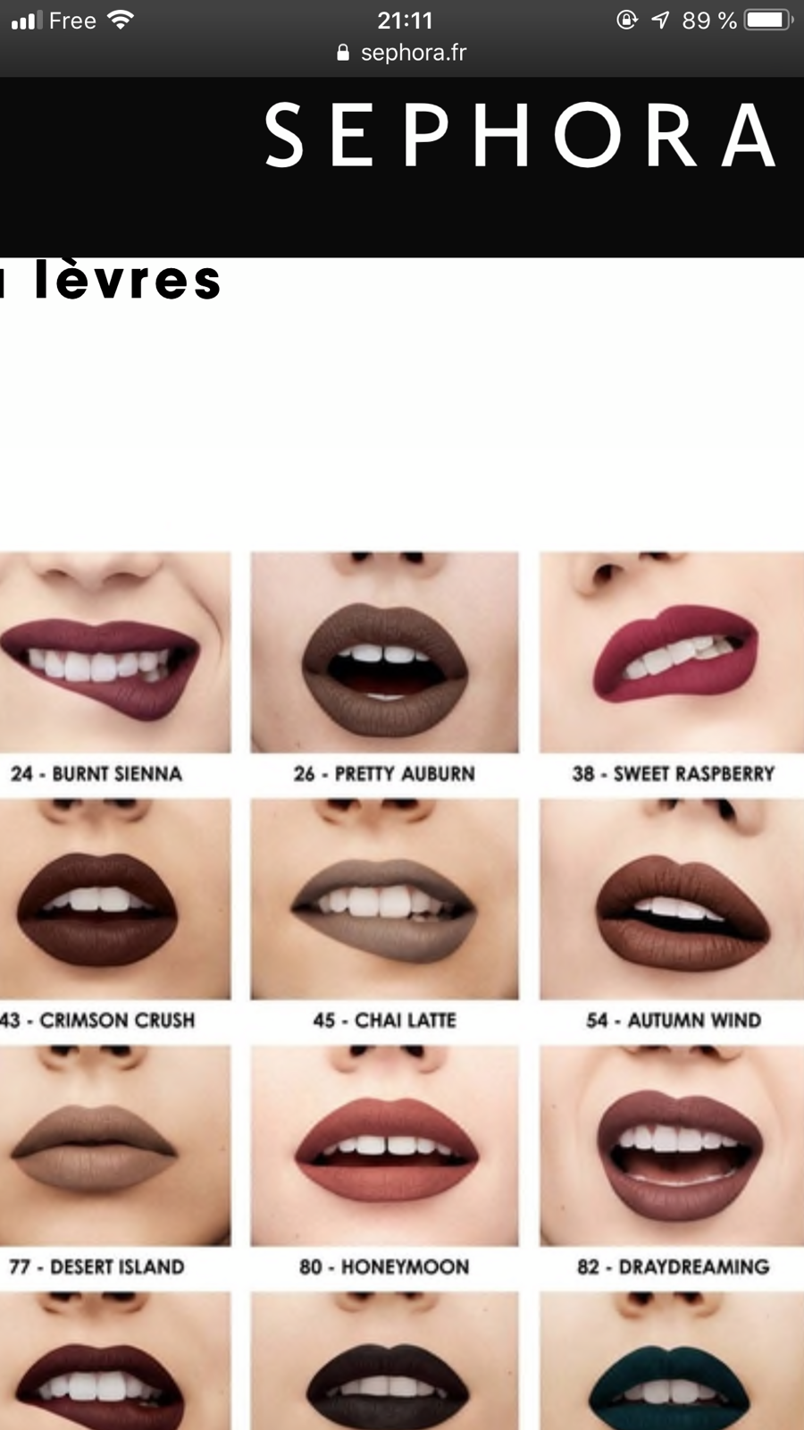 Ral Velouté Sans Transfert Sephora N26 Comme Neuf Eur 290