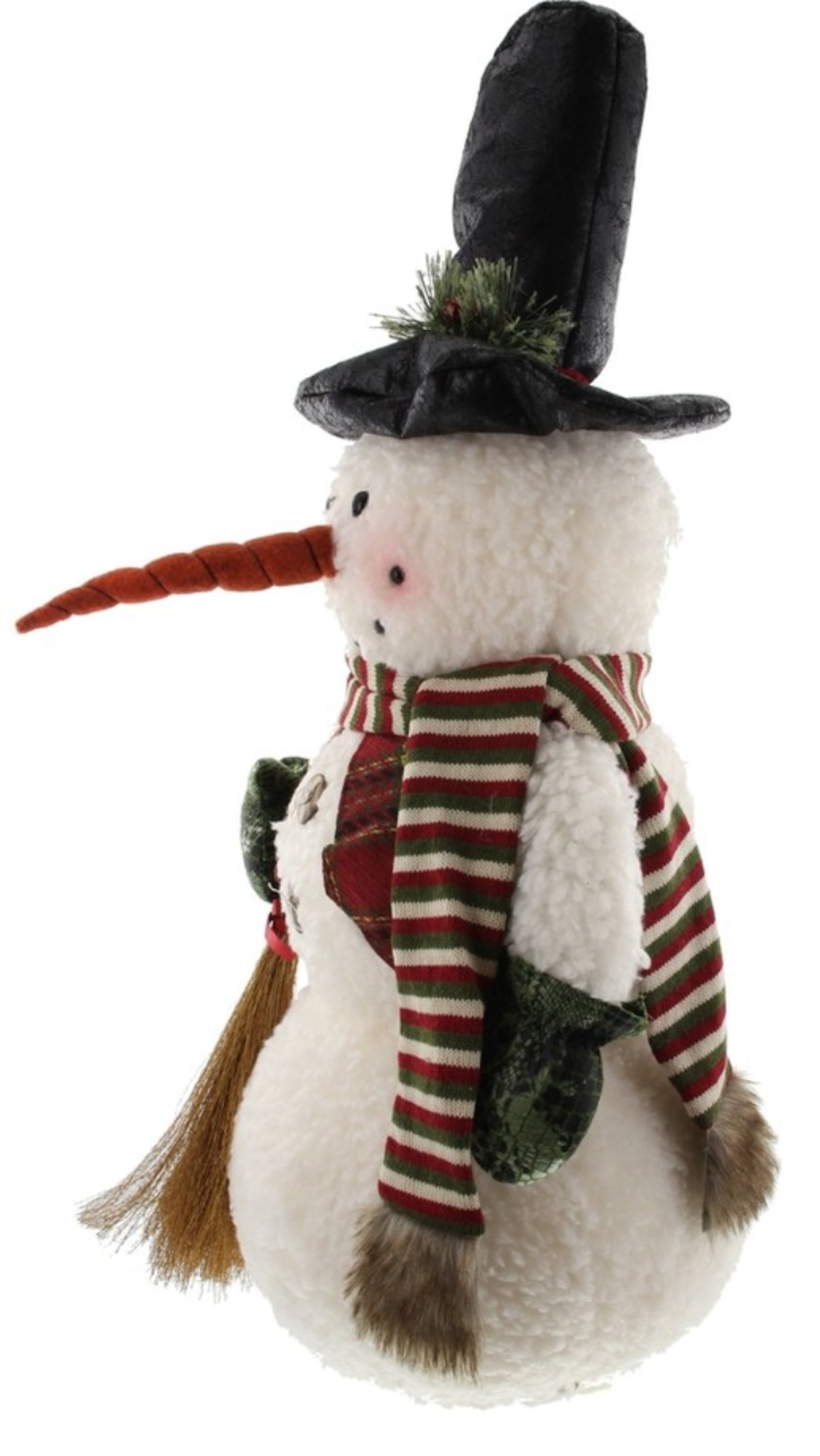 Schneemann Mit Fliegermutze Winter Deko Textil Freistehend Hingucker H 41 Cm