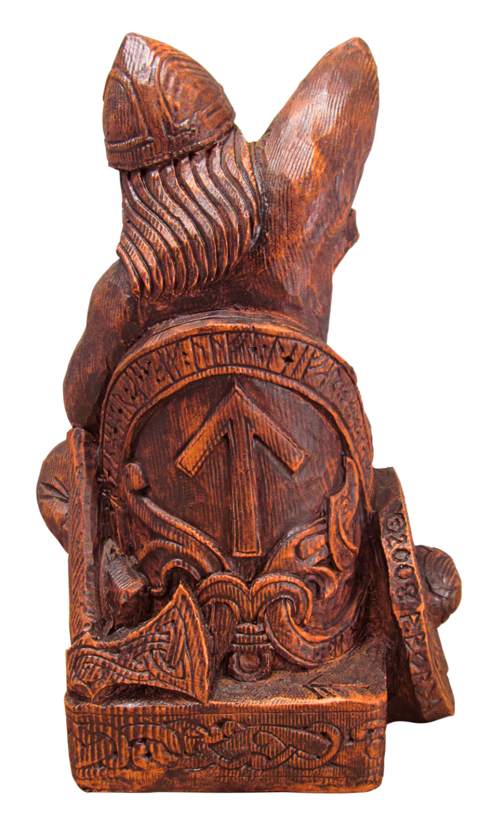 SEATED TYR STATUE Norse Viking God Figure Dryad Design Asatru Rune