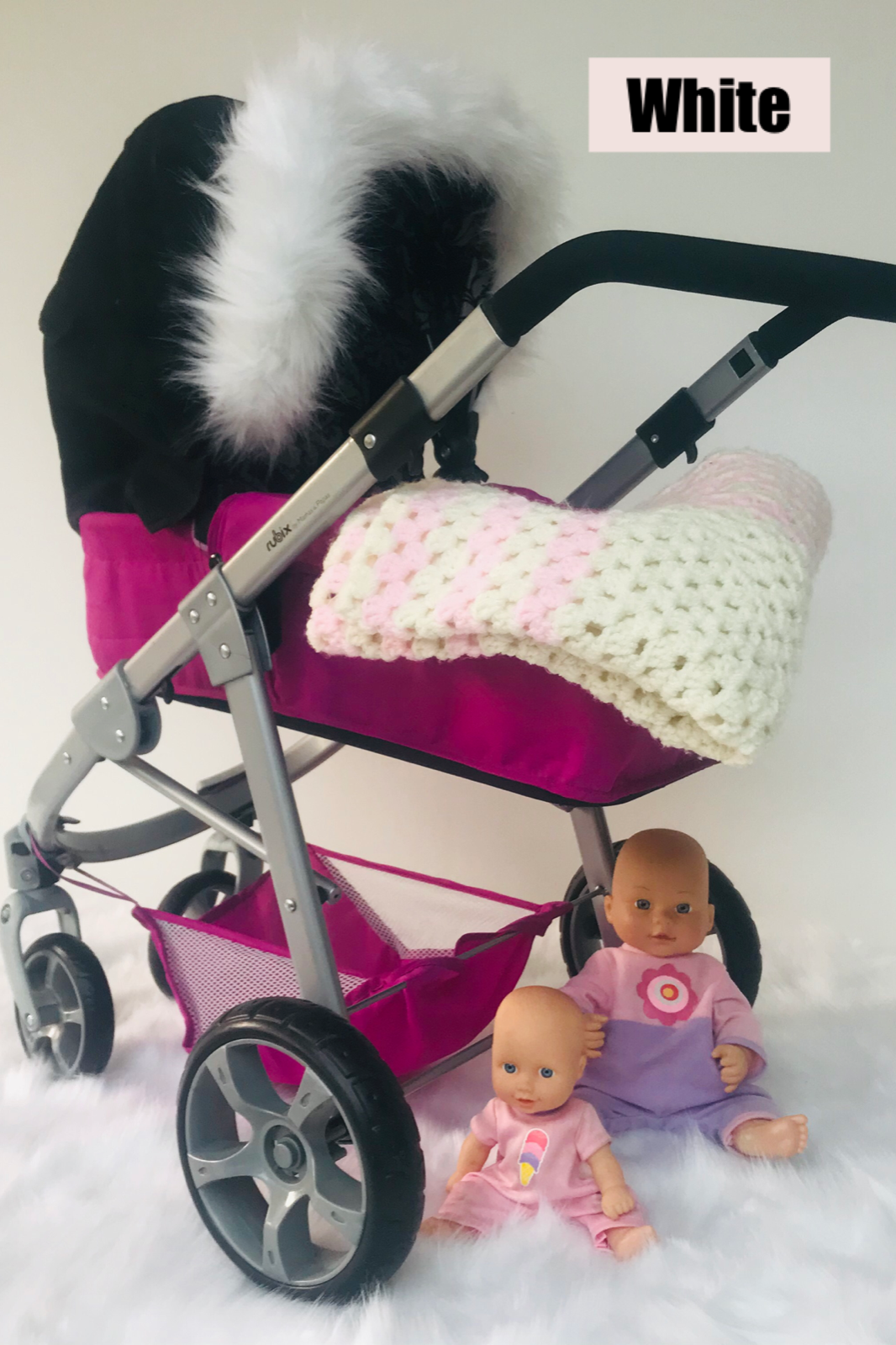 pink pram fur