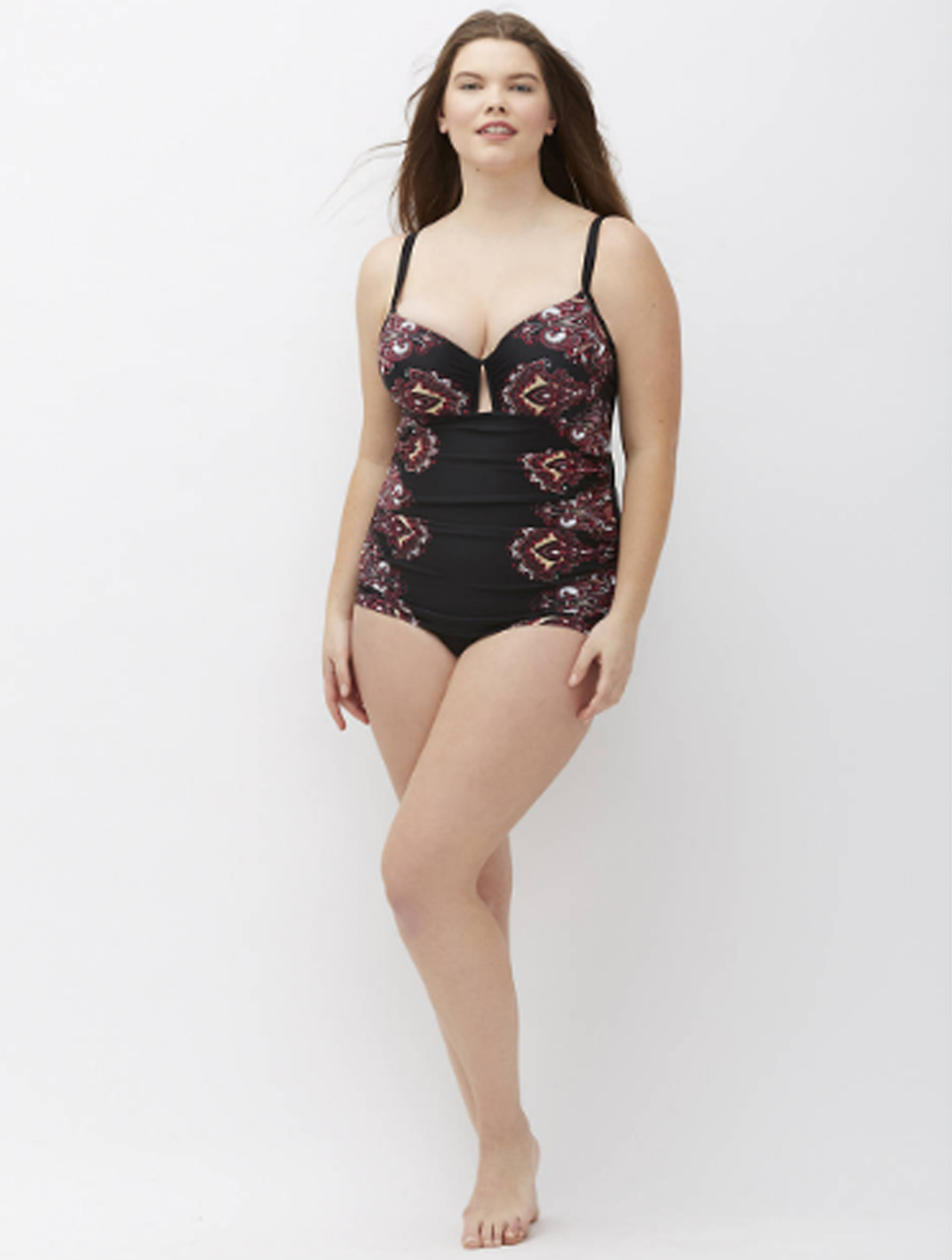 lane bryant swim romper