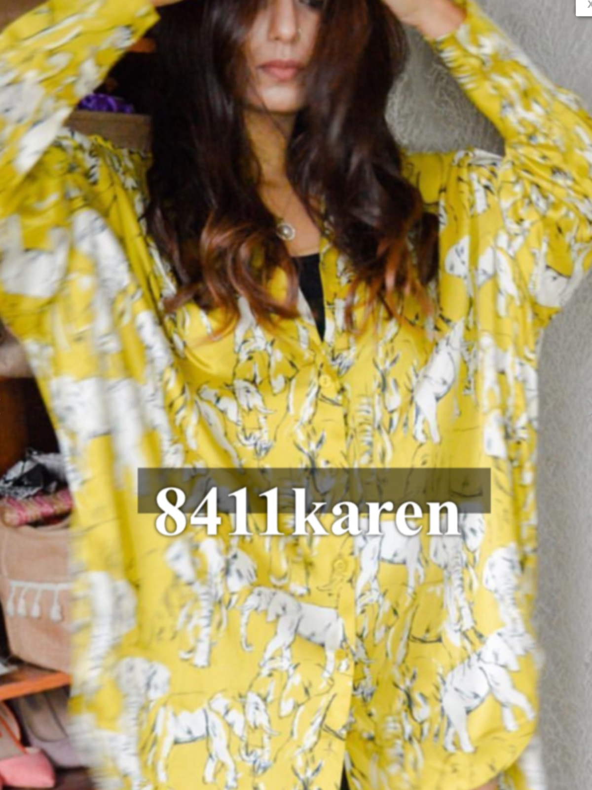 elephant print blouse zara