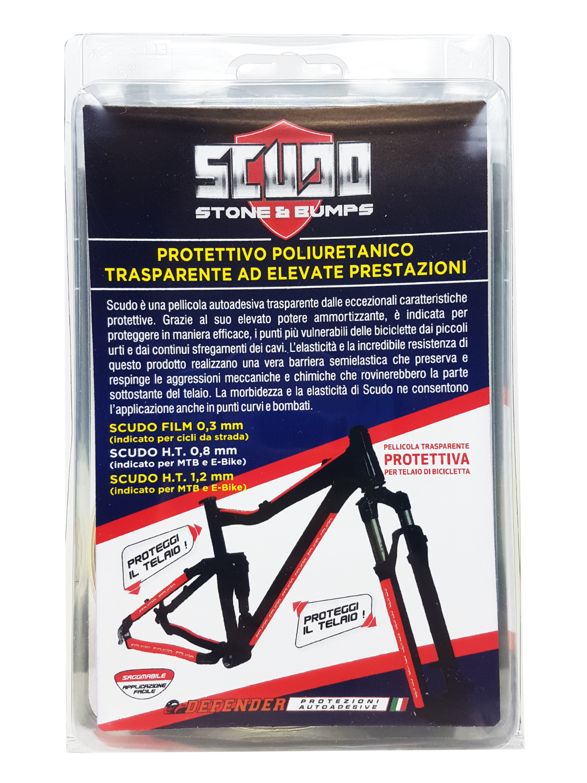 12 x 150 cm Rotolo Nastro Adesivo Scudo per Protezione Telaio Bicicletta