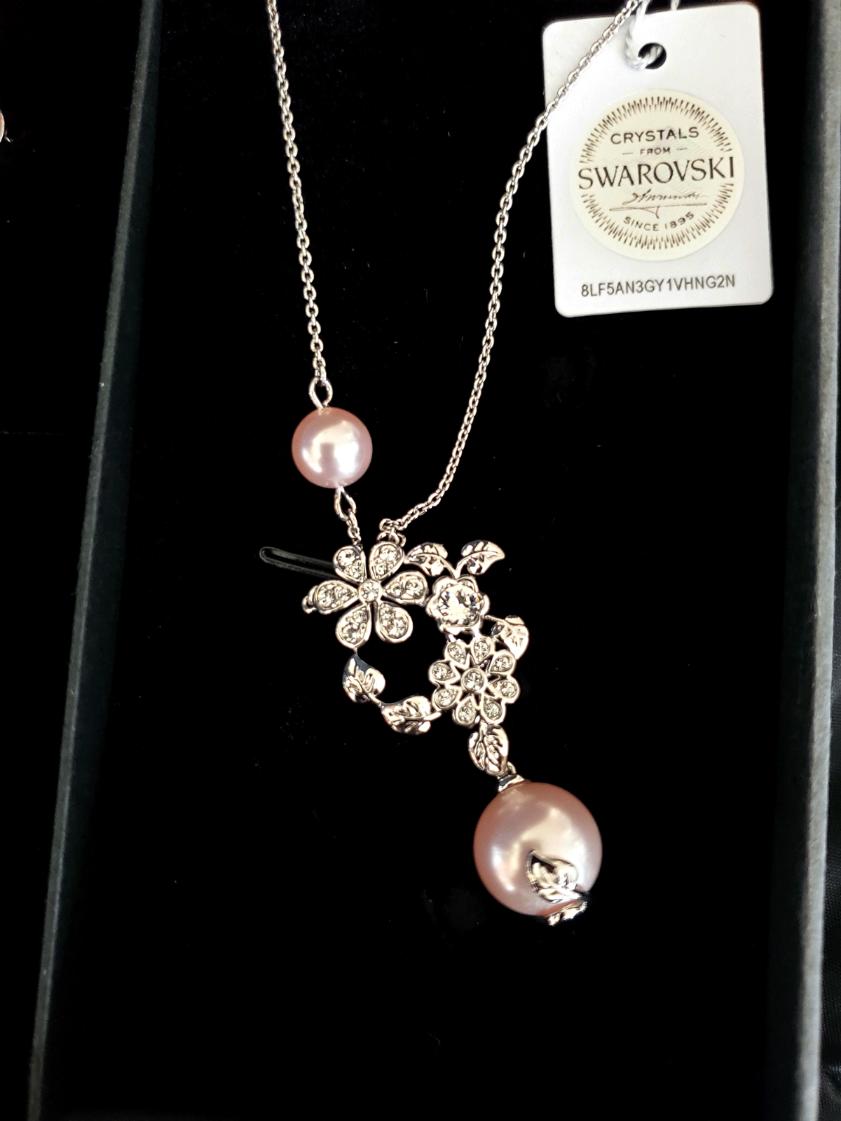 New Nic Syd Pearl Pendant Necklace 2 Earrings Set Swarovski Crystal Elements 17 95 Picclick