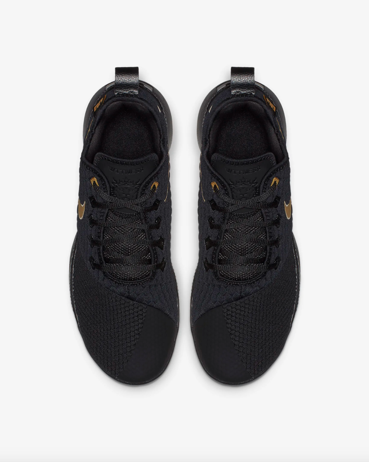 nike lebron witness iii black metallic gold
