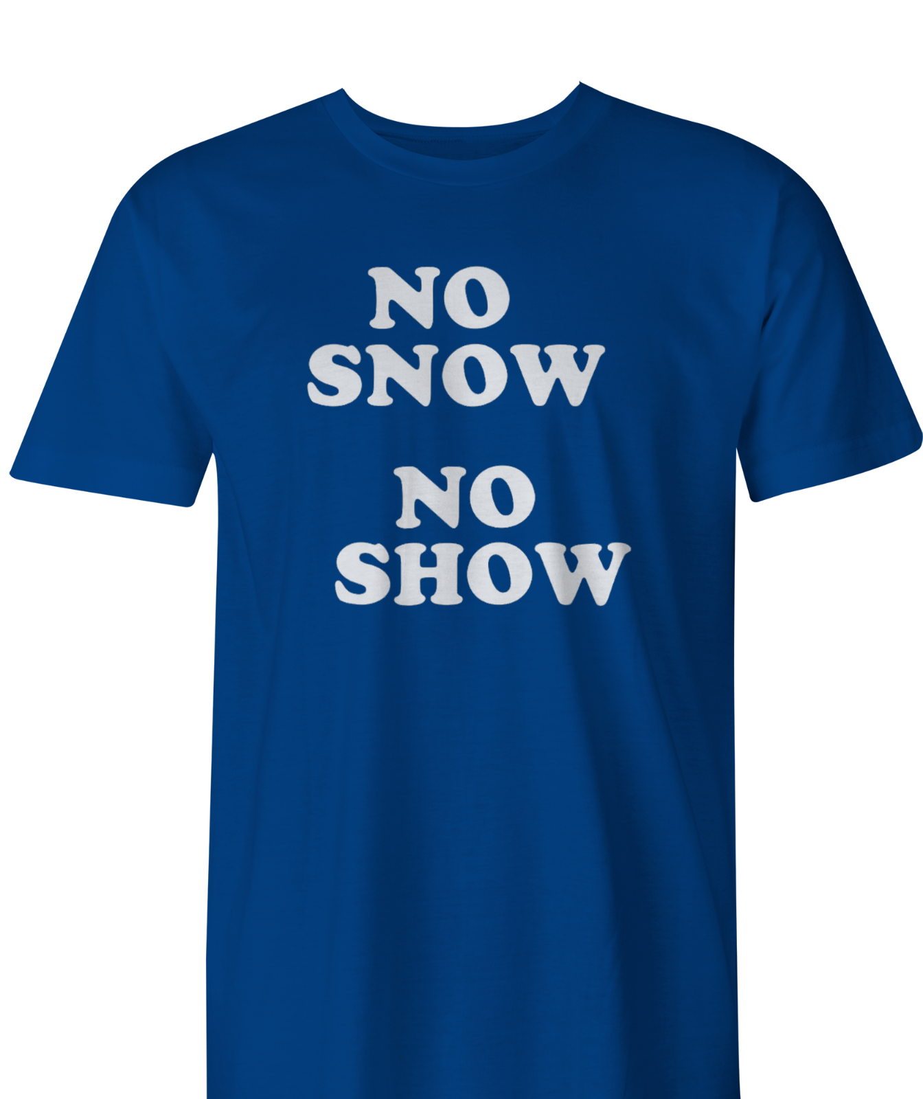 Mens No Snow No Show T-Shirt Music As Worn By Eric Clapton Rock Guitar Cocaine