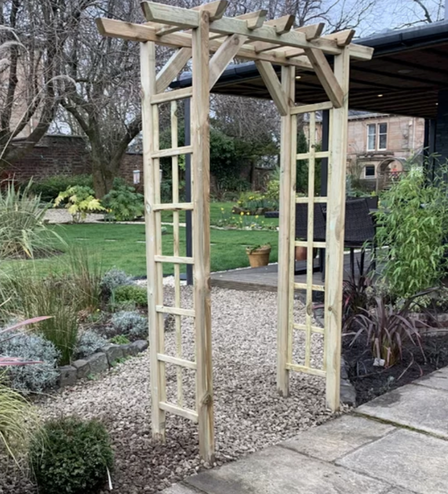 Pergola Garden Patio Wooden Pergola Impregnated Garden Climbing