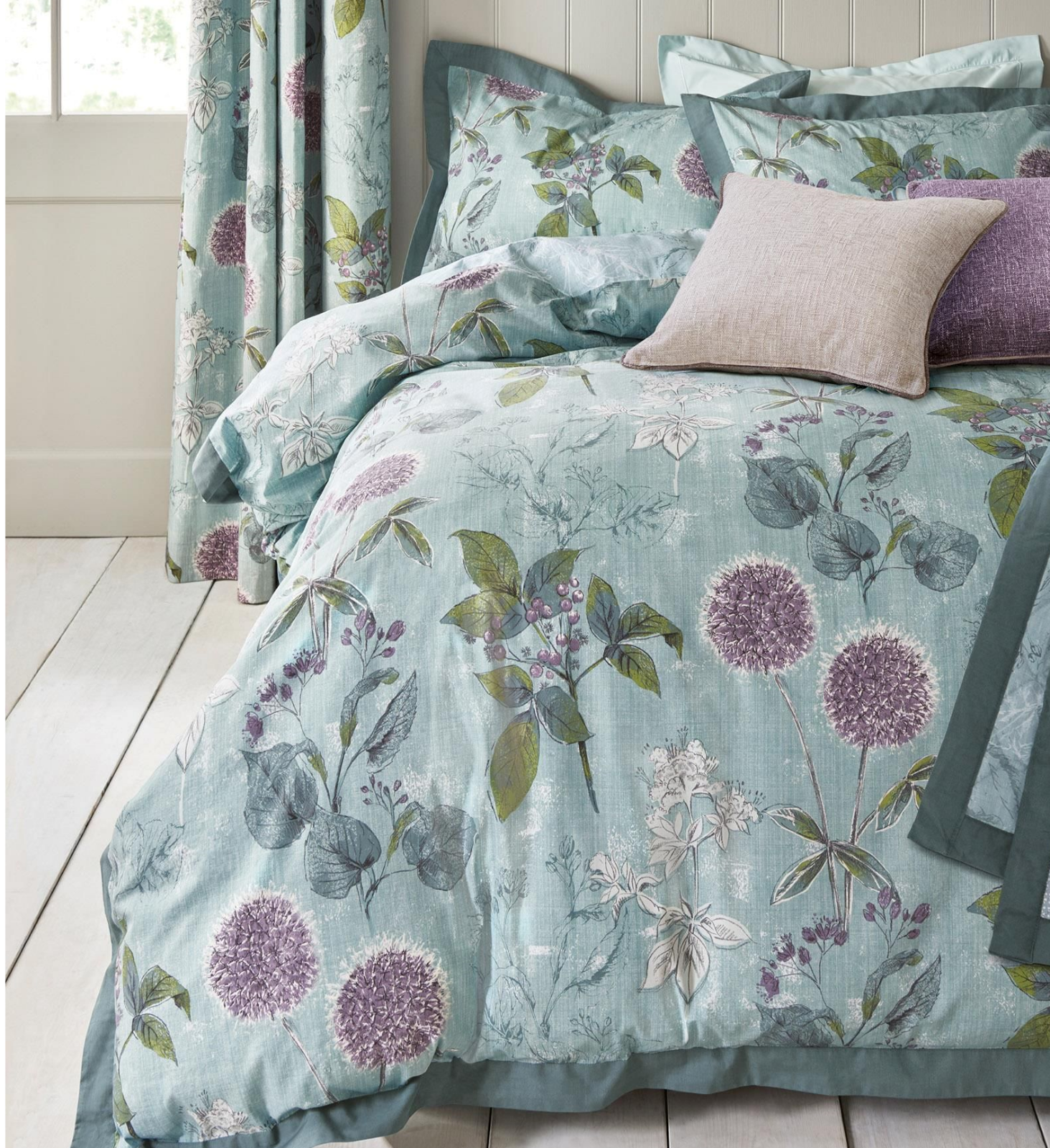 Home Furniture Diy Bnip Next Wild Hedgerow Teal 100 Cotton