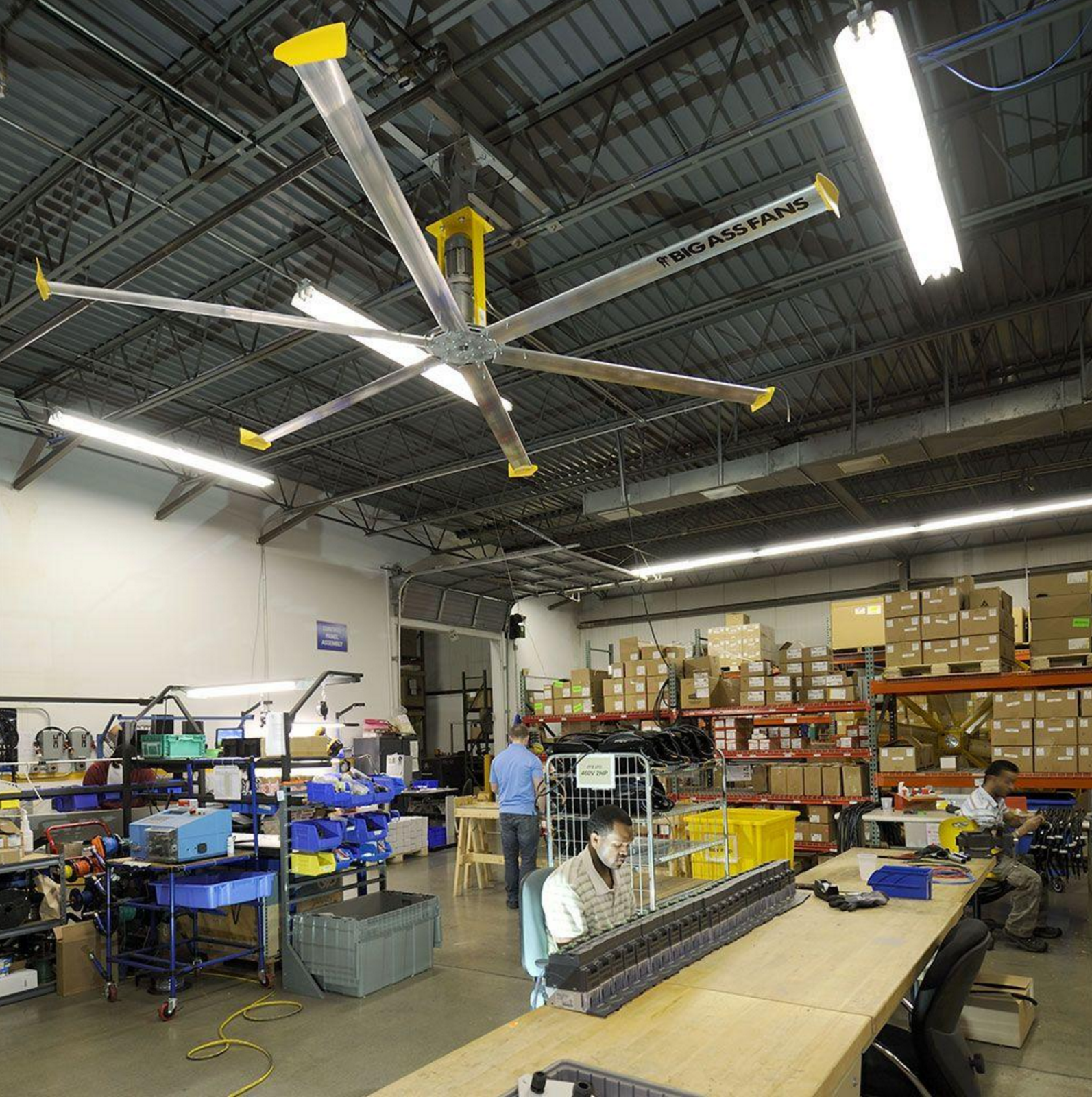Big Ass Ceiling Fan Warehouse Commercial Shop Industrial