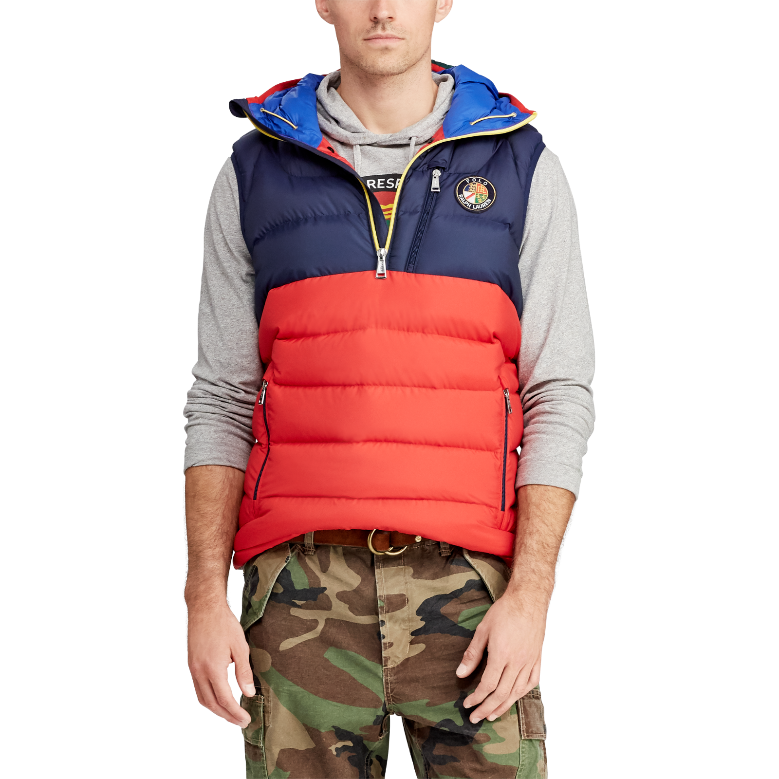 ralph lauren hooded vest