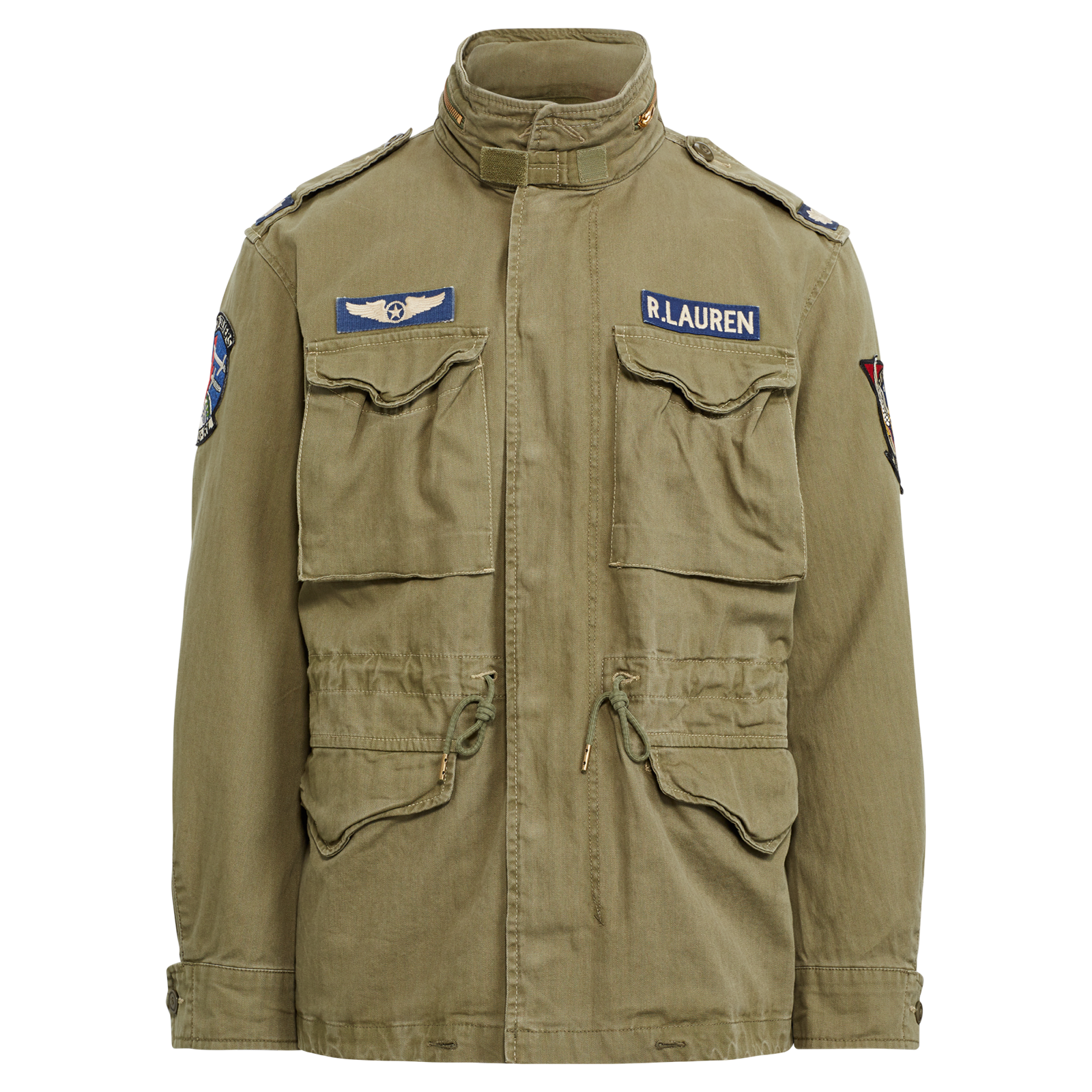 ralph lauren army jacket with patches
