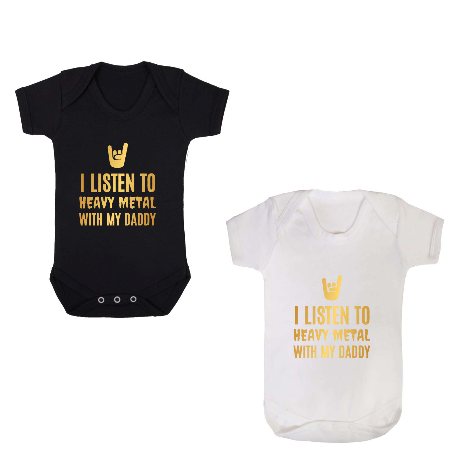 heavy metal baby grow