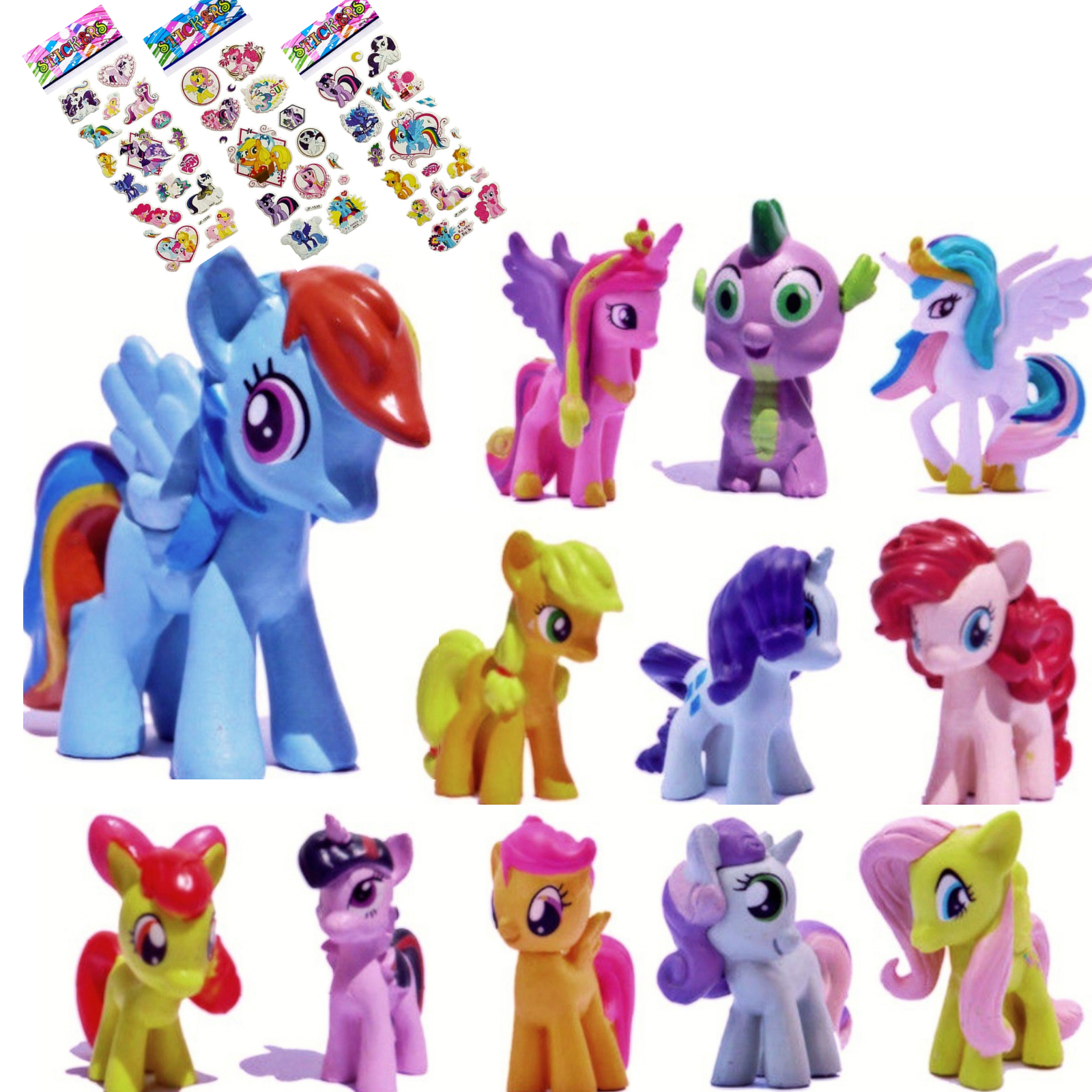 Toys Games 6pc My Little Pony Figurine Kids Cake Decoration