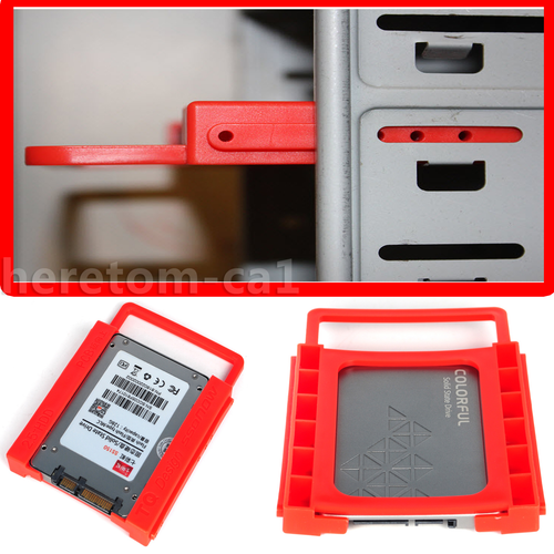 New 2.5/" to 3.5/" Adapter Bracket SSD HDD Hard Drive Tray Caddy Bay BLK35TO25