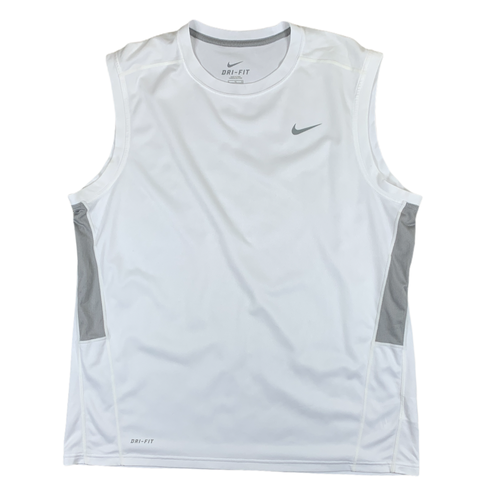 Nike Dri Fit Mens Vest Top White Uk Size Xl 46 48 Gym Running Basketball Tank D1 19 99 Picclick Uk