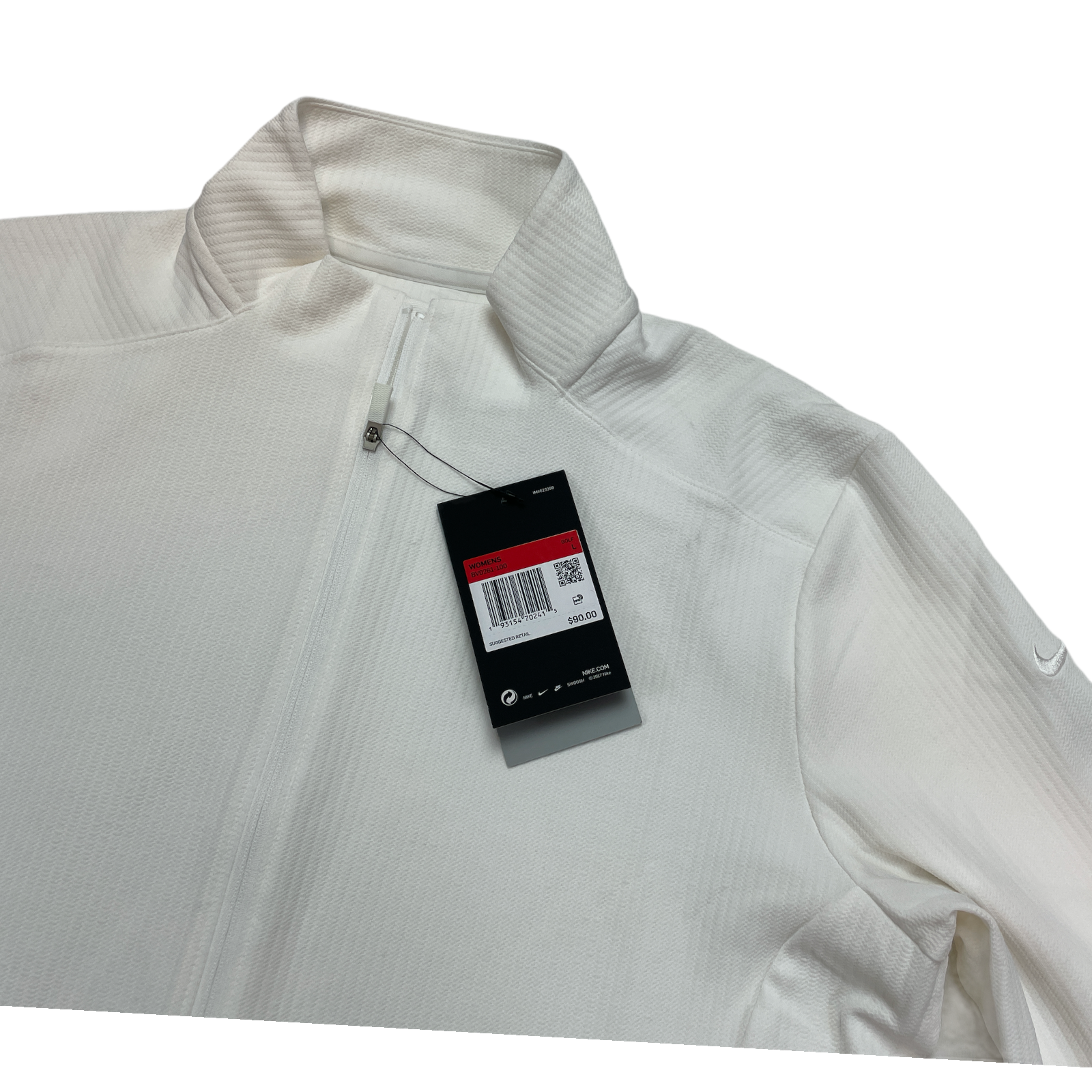 Nike Dri Fit Uv Victory Womens Full Zip Golf Jacket Bv0261 100 White Large New 39 99 Picclick