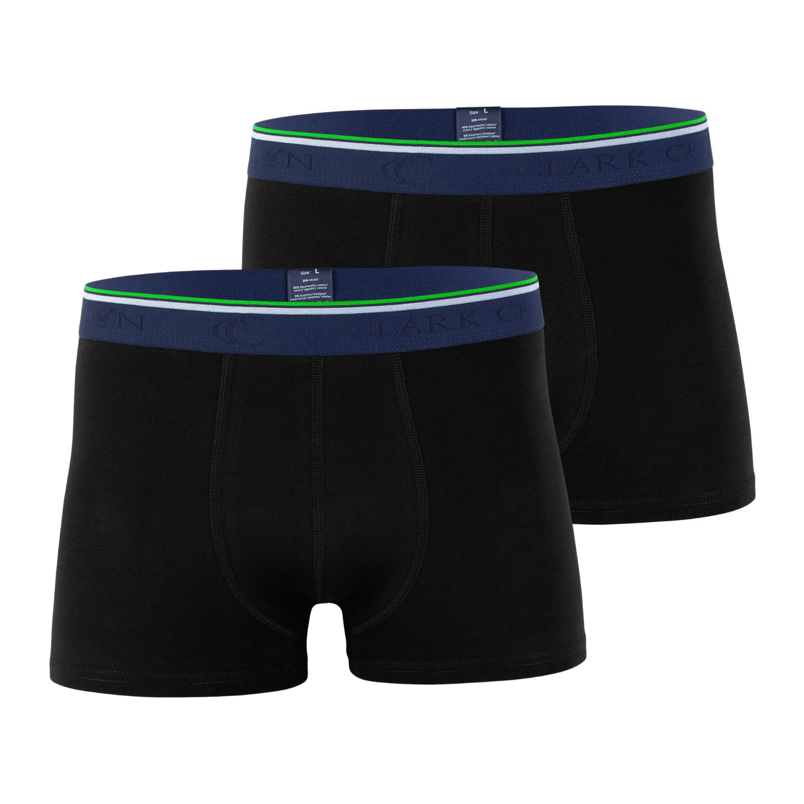 2 Pack Men Bamboo Boxer Shorts with Cotton Fiber Durable Velvety Breathable Soft