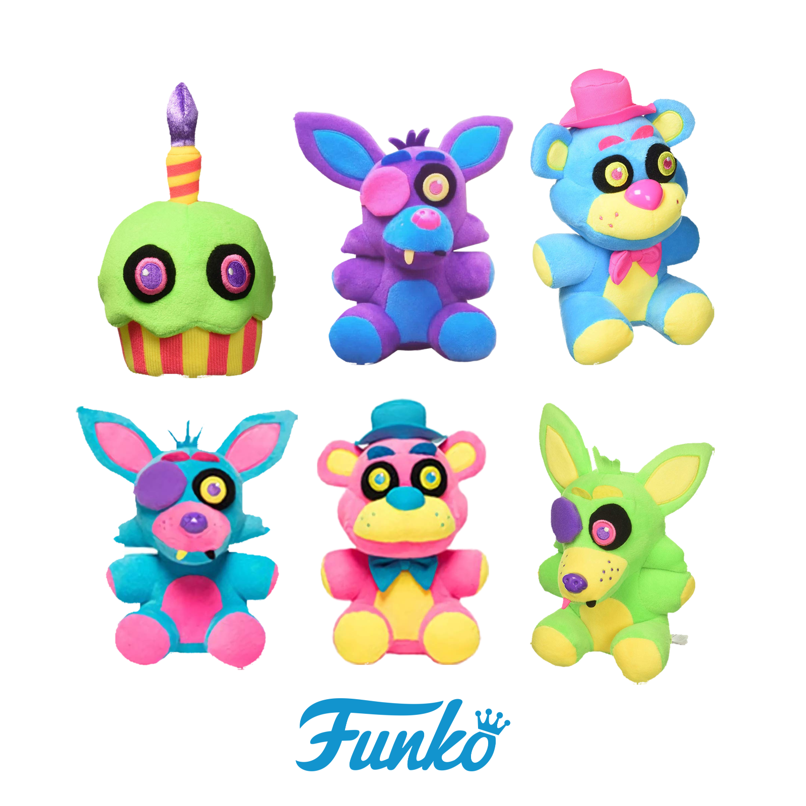 fnaf neon plushies