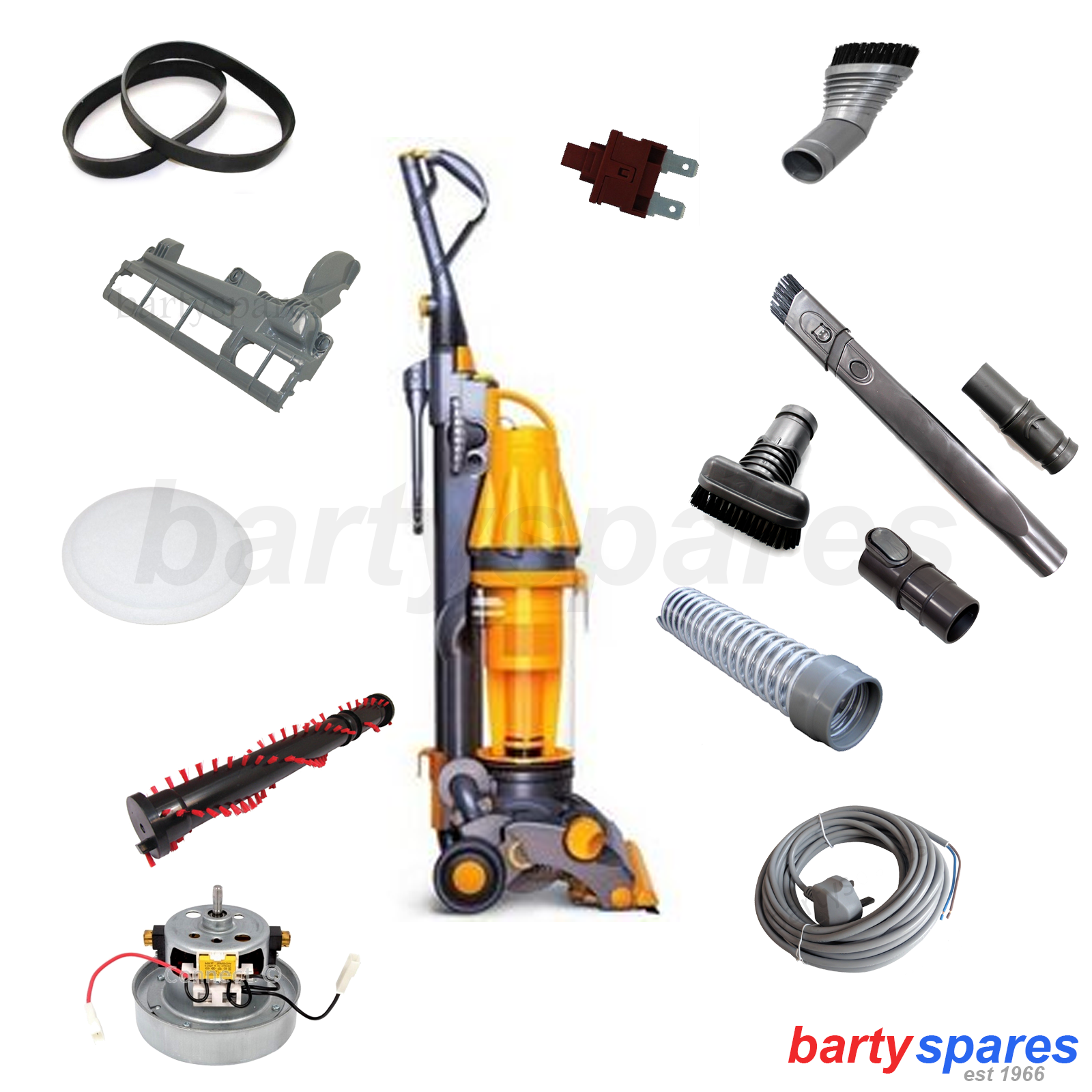 for-dyson-dc07-spare-parts-tools-hose-filters-brush-bar-switch-vacuum
