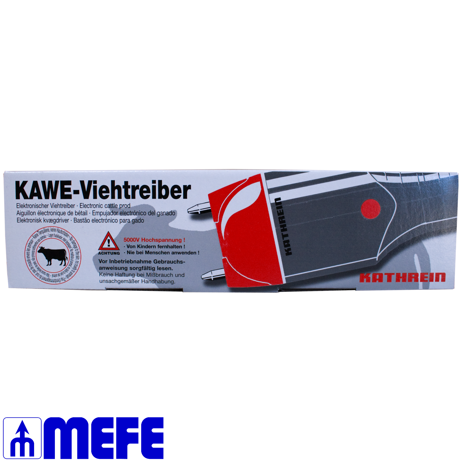 Cattle Prod KAWE 8001 with 75cm Extension Pole CAT 45B+E Battery Operated 