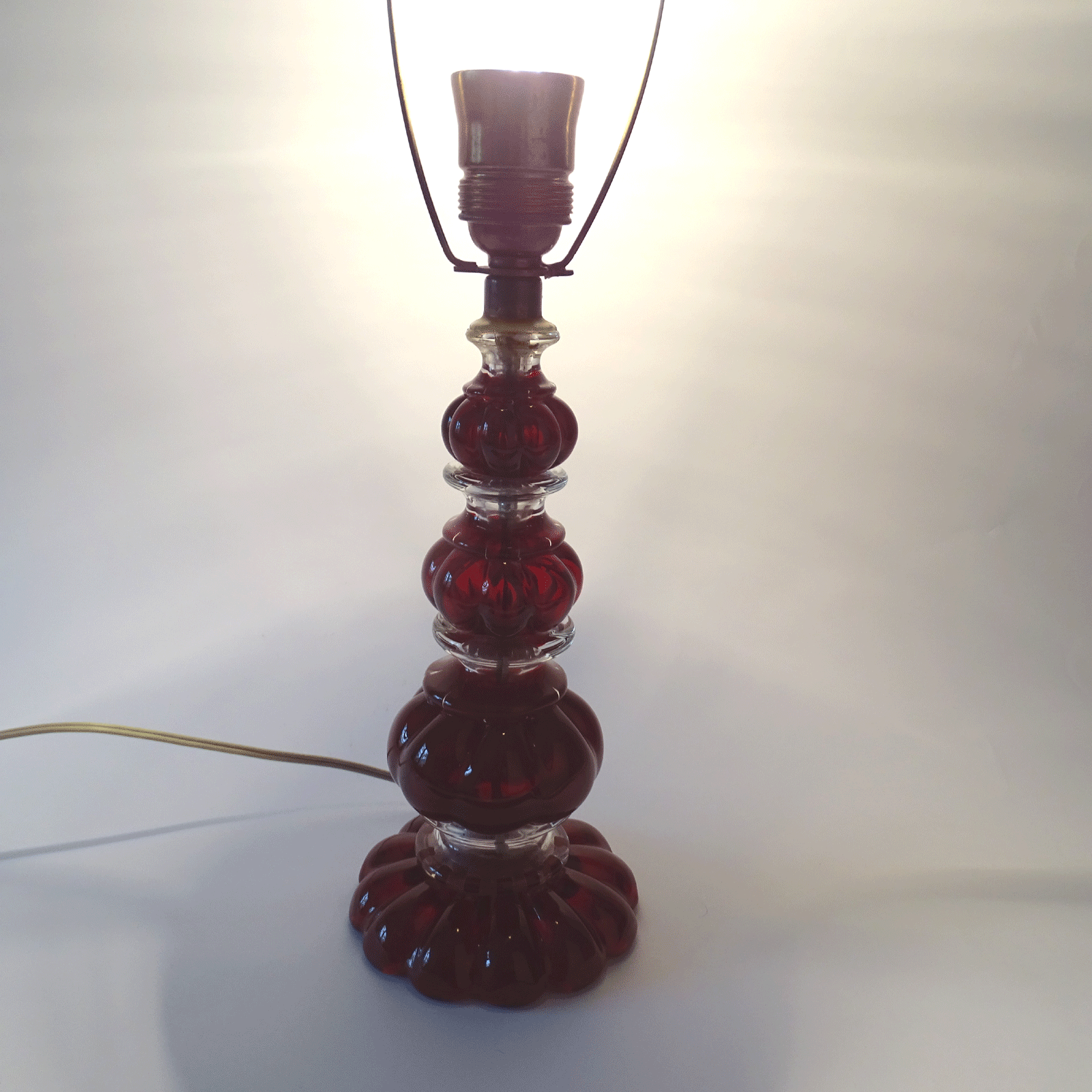 SCHÖNE MURANO GLAS Tischlampe Leuchte Glass