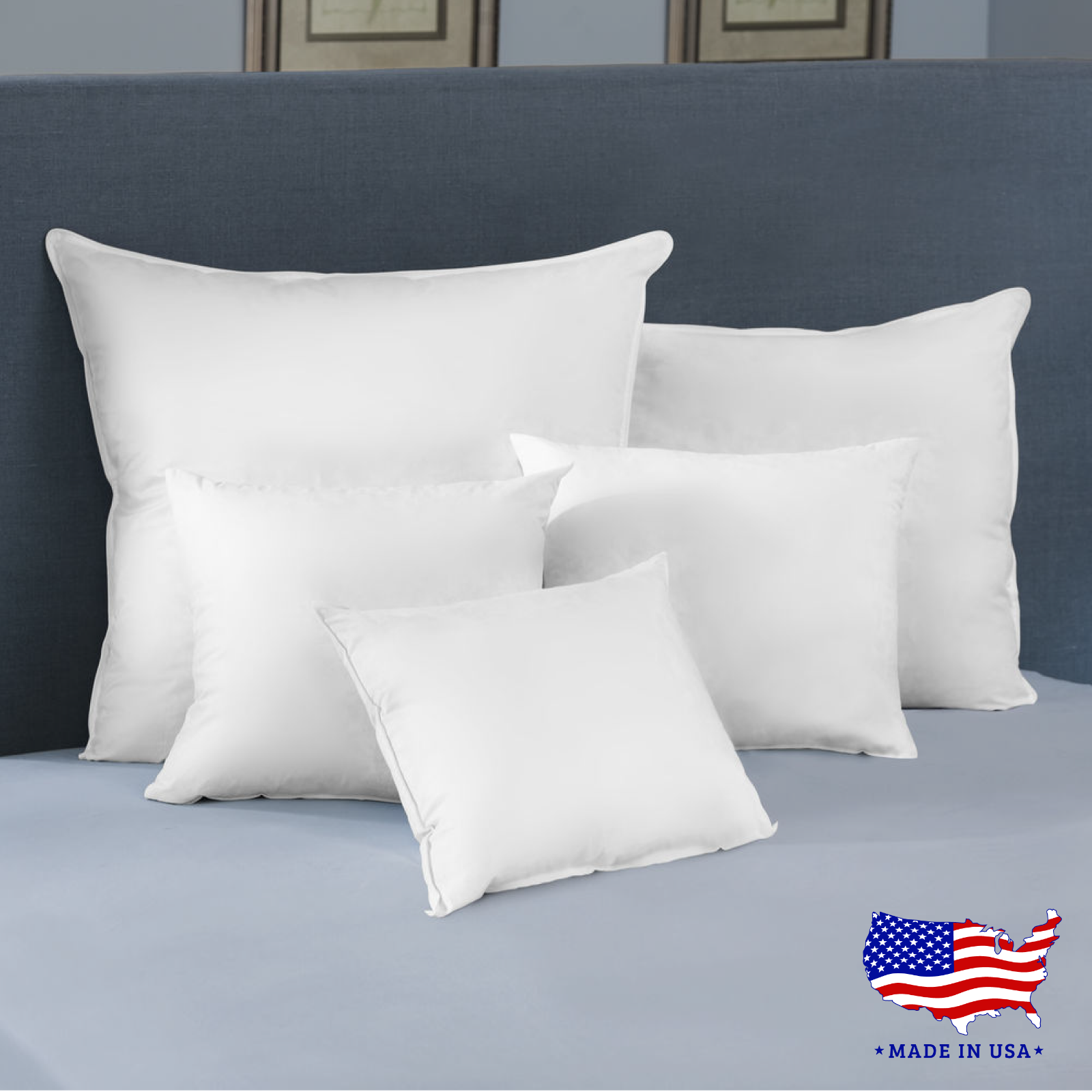 26x26 Pillow Inserts Stuffing Down Alternative Square Pillows