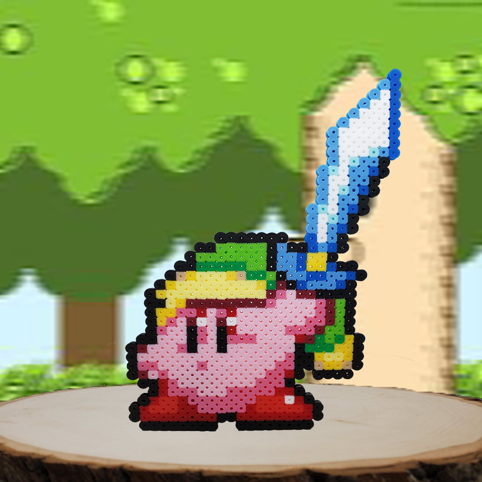 Link Kirby Pixel Art 8 Bit Perler Beads Magnet Ornament Super Smash New Eur 14 33 Picclick Fr