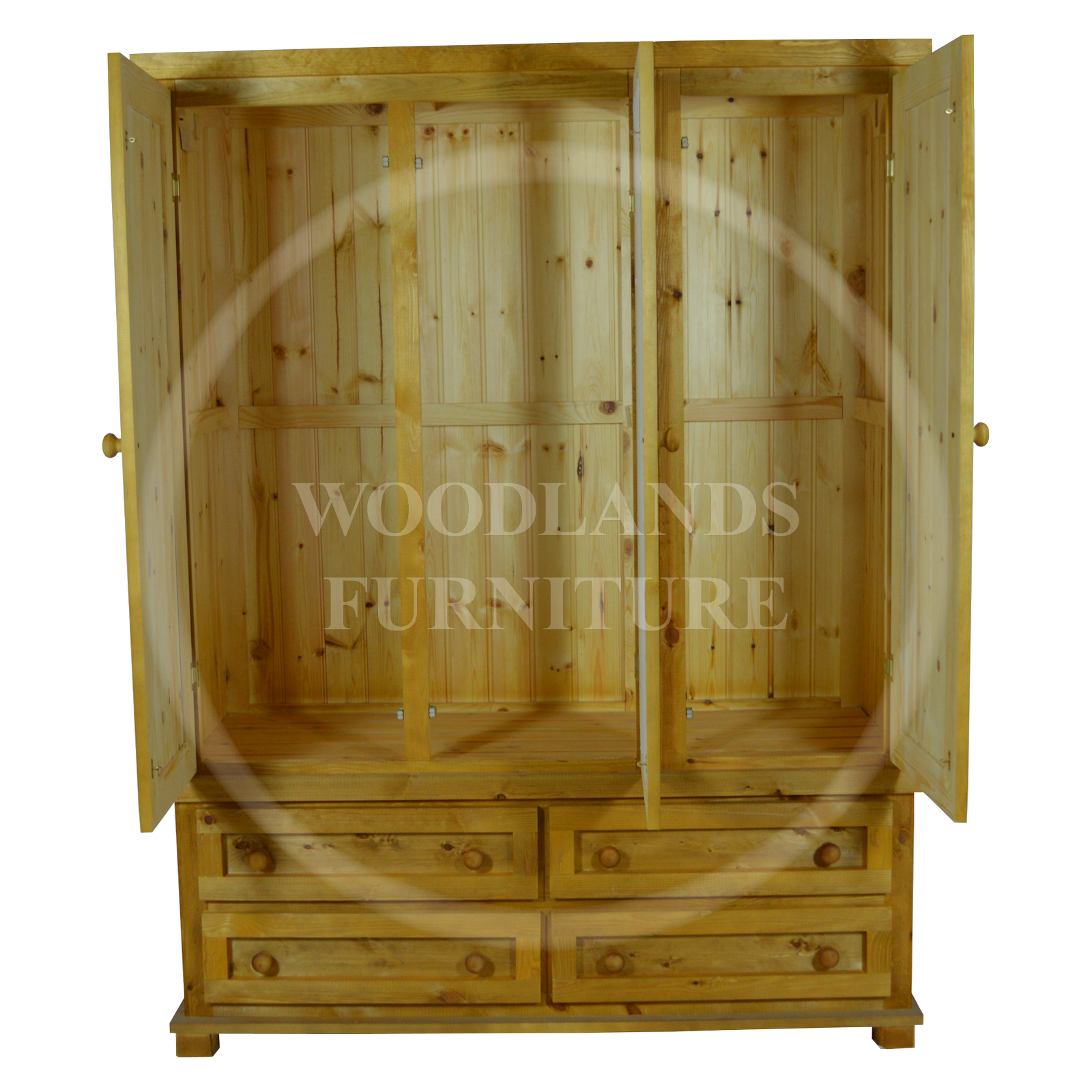 Wardrobes Assembled Handmade Solid Pine Moroccan 2 Drawer Wardrobe