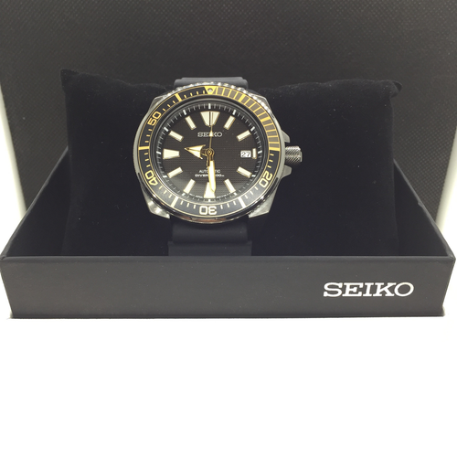 seiko srpb55 mens black ion prospex automatic dive watch