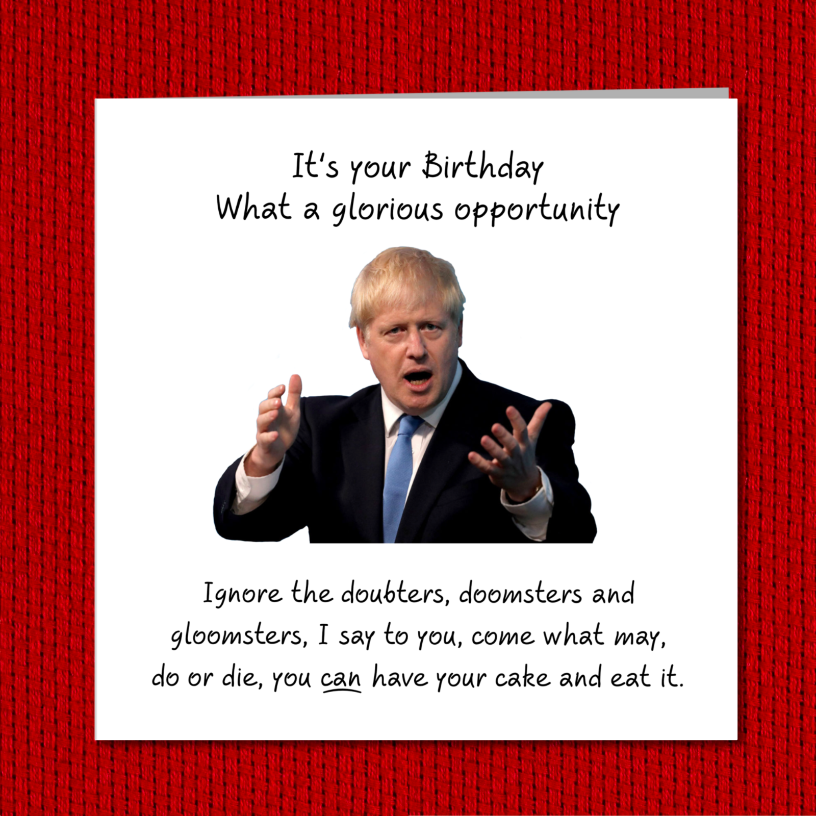FUNNY BORIS JOHNSON Birthday Card humorous amusing ...