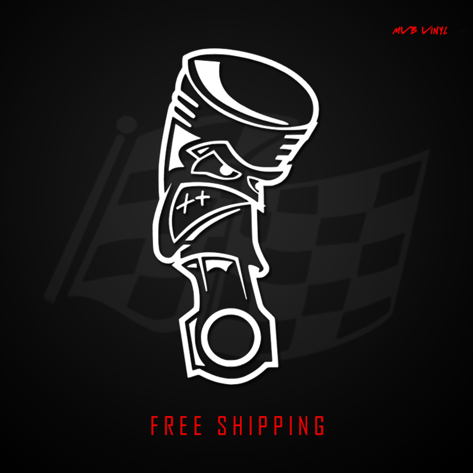 Angry Piston Vinyl Decal Funny Car Truck Sticker Racing Mechanic 584 4 99 Picclick