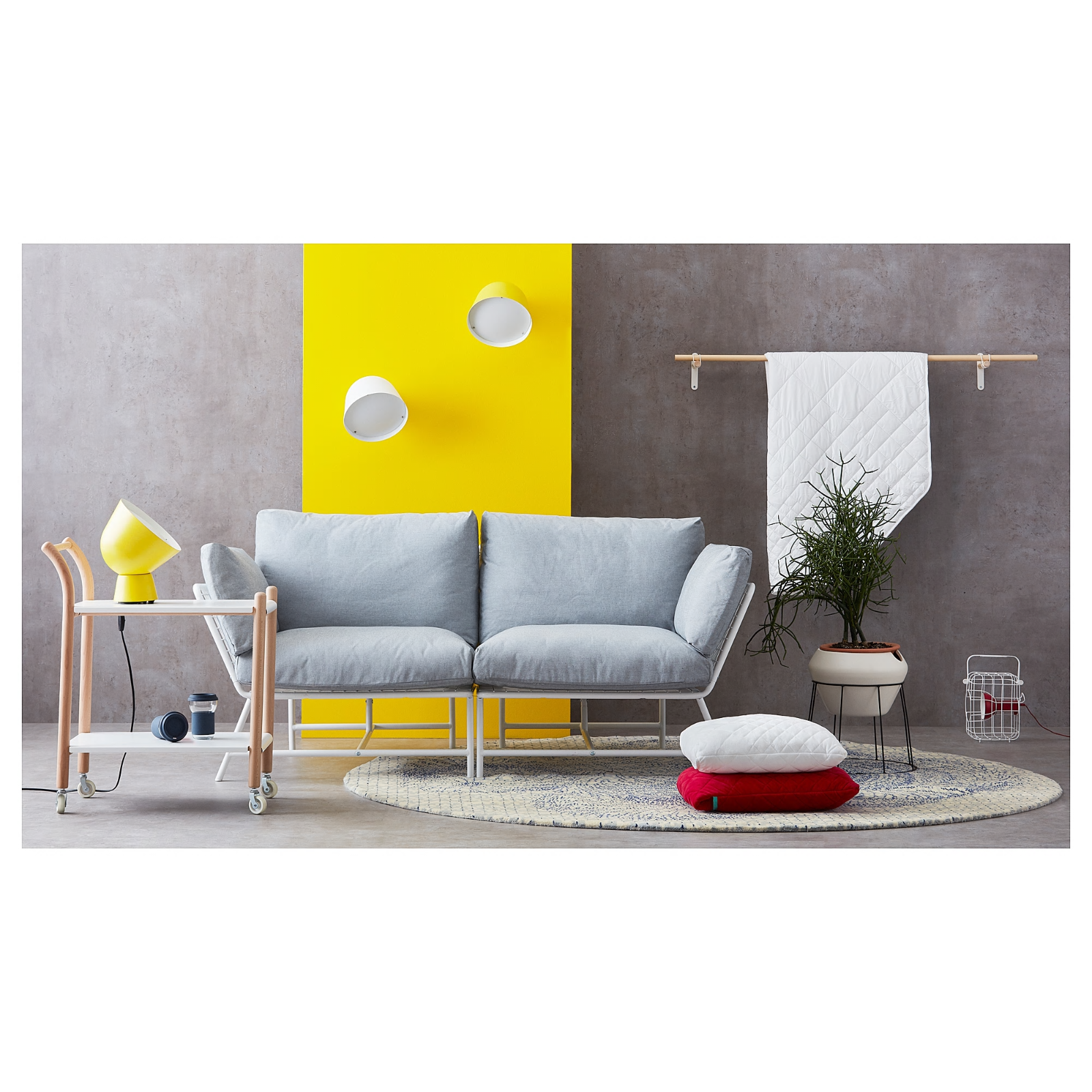 Ikea Ps 17 Table Floor Wall Steel Lamp Yellow 13 H Discontinued New In Box 49 99 Picclick