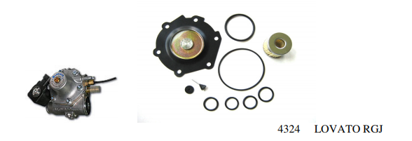 BRC Genius MAX Riparazione Set Membrane Kit di Fissaggio RIDUTTORE GPL Autogas