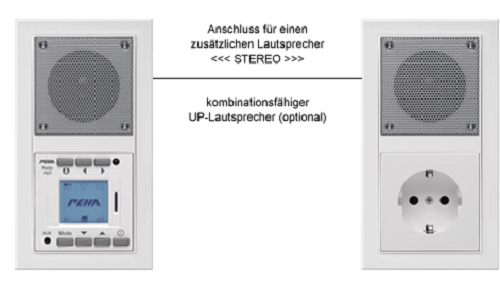 Radio Elektronik Strom Rahmen weiß reinweiß PEHA AudioPoint NOVA 20 022