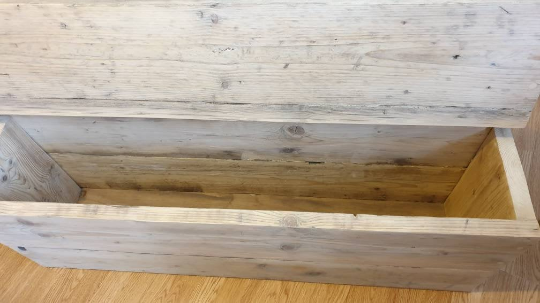 Rustic Reclaimed Wood Storage Bench Chest With Storage Scaffolding Board 200 00 Picclick Uk