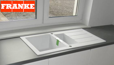 Franke Sirius Sid 651 1 5 Bowl White Tectonite Reversible Kitchen Sink Waste