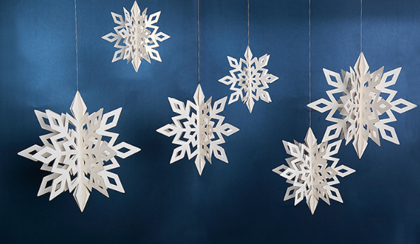 Paper Christmas Snowflake Hanging Garlands Ceiling Christmas