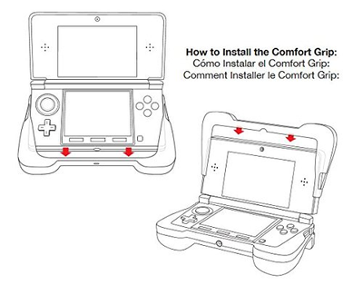 Dreamgear Dg3dsxl 2260 Comfort Grip Black For Nintendo 3ds Xl