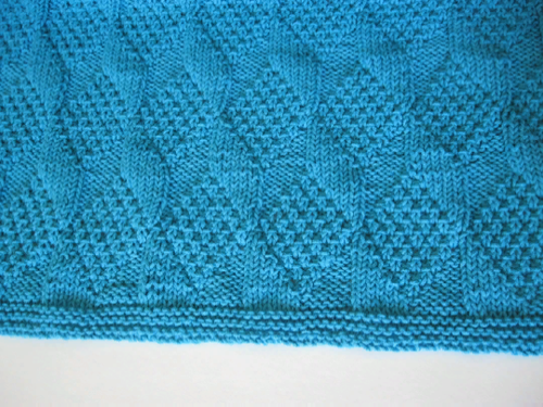 Plaid Pour Bebe Une Couverture Tricotee A La Main 80 X80 Cm Eur 32 81 Picclick Fr