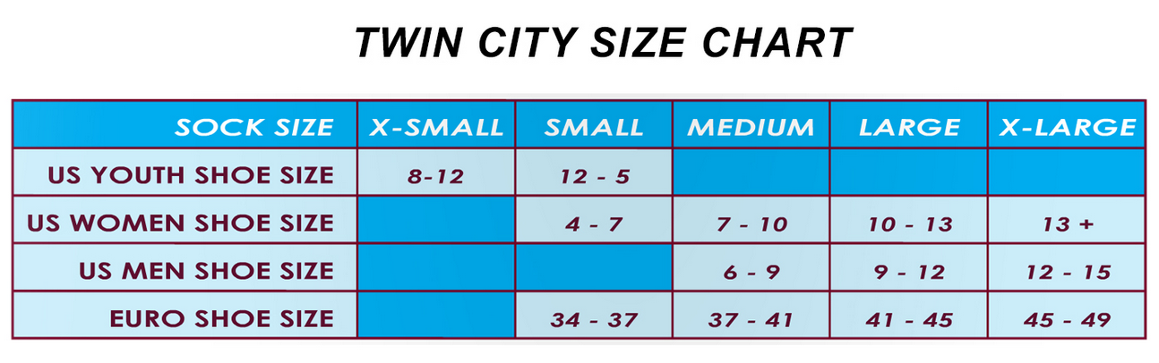 Baseball Stirrup Size Chart