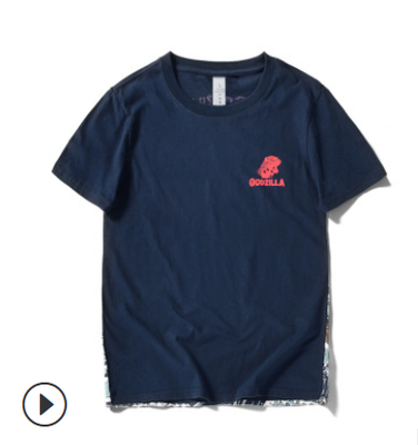 Men Godzilla T-shirt Ukiyoe Japanese Traditional Wagara Wave Camiseta Basic Tops
