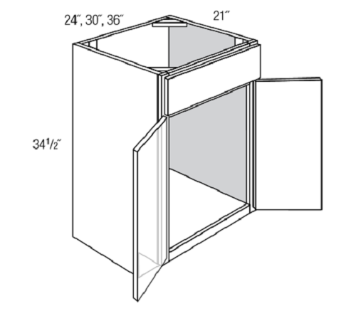 New 30/" JSI Gray Lunar Shaker Single Sink Bathroom Vanity Cabinet 30/"w x 21/"d