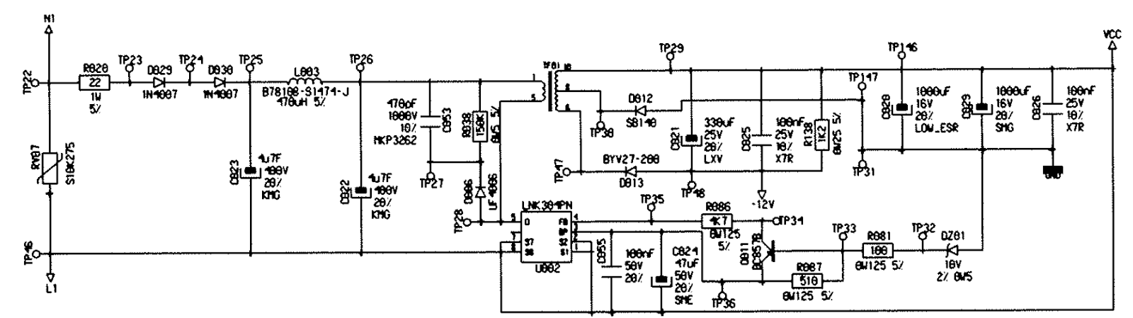 1*KIT- LNK304PN- POUR Carte L1790, L1373, L1782, L1799, L2158, L2524 ...