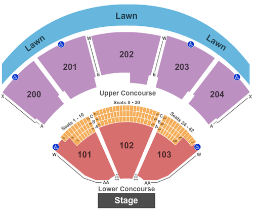 Shoreline Amphitheatre Vip Seating Chart