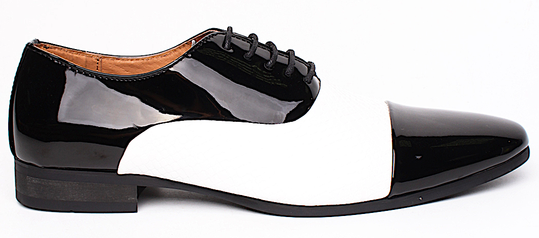 HERREN SCHUHE, AL Capone, Mafia, schwarz weiss, Lack, Gr 39 HERREN SCHUHE, AL Capone, Mafia, schwarz weiss, Lack, Gr 39